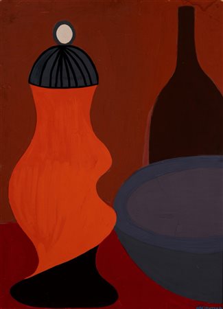 Galliano Mazzon (Camisano Vicentino 1896 - Milano 1978)  - Vasi e oggetti, 1956
