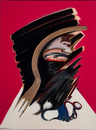 Tino Vaglieri (Trieste 1929 - Milano 2000)  - Studio n. 1 per figura della periferia della città, 1972