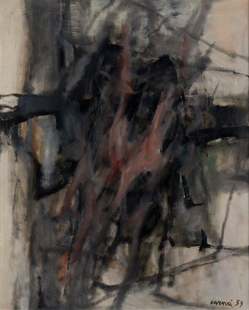 Marco Carnà (Carnate 1929 - Carnate 2021)  - Inverno. Sensazione d'inquietudine, 1959