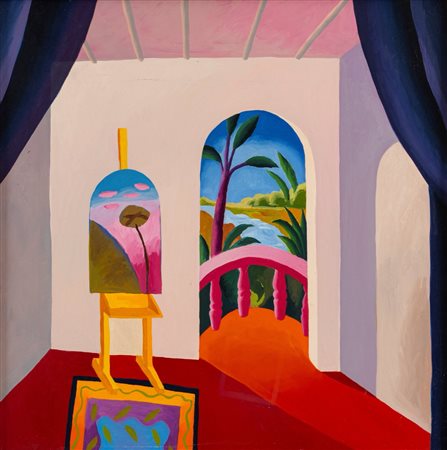 Damian  Giacov (Belgrado 1957 - 2022)  - Terrazza, 1992