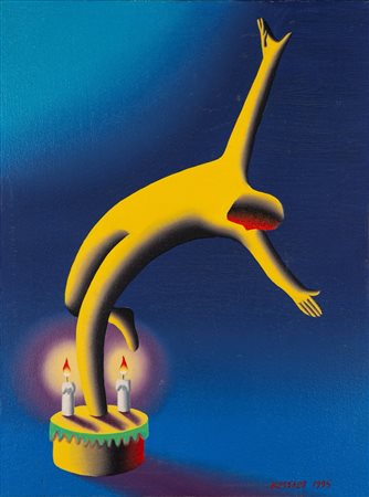 Mark Kostabi (Los Angeles 1960)  - Cake walk, 1995