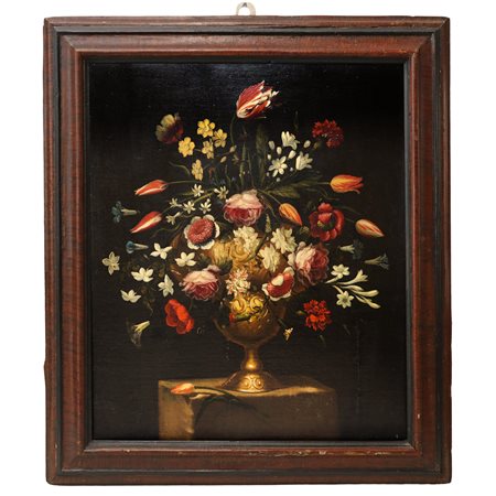 Giacomo Recco (Napoli 1603 - 1654 ca.)  - Natura morta di fiori