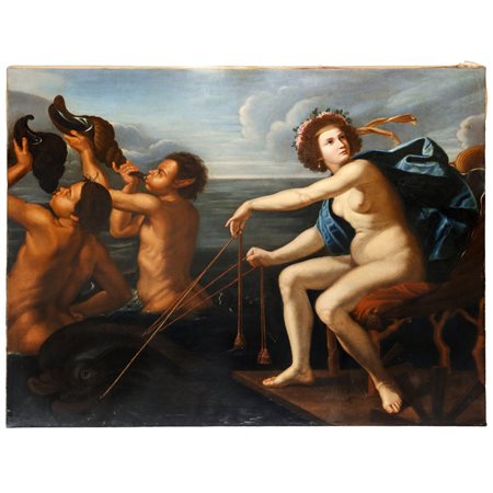 Giovanni Francesco Guerrieri da Fossombrone (copia da) (Fossombrone 1589 - Pesaro 1657)  - Anfitrite sul carro marino