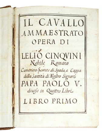 Lelio Cinquini (XVI - XVII sec)  - Il Cavallo Ammaestrato