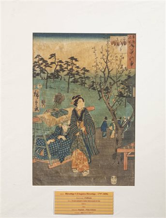 UTAGAWA HIROSHIGE<BR>Tokyo 1797 - Tokyo 1858<BR>"Eventi annuali e vedute interssanti di Edo"