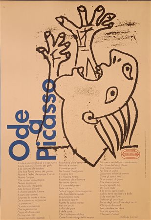 PICASSO PABLO Malaga (Spagna) 1881 Ode a Picasso Poster vintage Galleria...