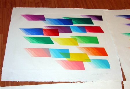 DORAZIO PIERO Roma (Roma) 1927 Color Fax 1990 Acquaforte e acquatinta su...