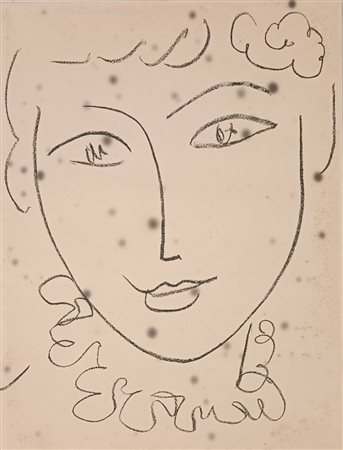 MATISSE HENRI Le Cateau-Cambrésis (Francia) 1869 La Pompadour 1954 Litografia...