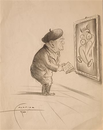 CALAMIDA UMBERTO Genova (Ge) 1896 Senza Titolo 1962 Matita su carta...