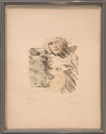 ROTELLA MIMMO Catanzaro (Cz) 1918 Senza Titolo Incisione acquatinta...