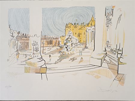 FIRMA INDECIFRATA N.D. ( -) 1900 Roma Vaticano 1970 Litografia a colori es....