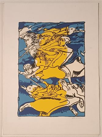 BRINDISI REMO Roma (Roma) 1918 Composizione 1980 Serigrafia su carta es....