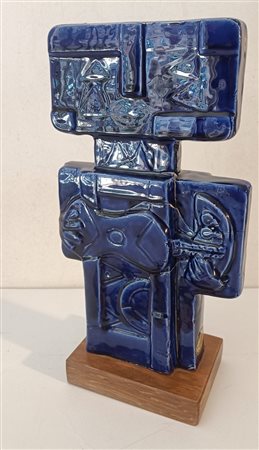 KODRA IBRAHIM Ishëm (Albania) 1918 Il suonatore 1982 Ceramica smaltata...