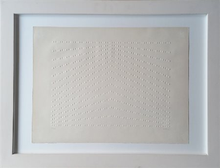 ENRICO CASTELLANI, Superficie Bianca (Dalla cartella Grafica '69)