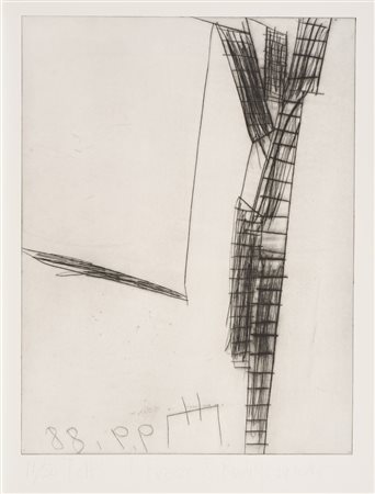 RUDOLF CALONDER, Tetti di Firenze X, Dalla cartella Italia '88