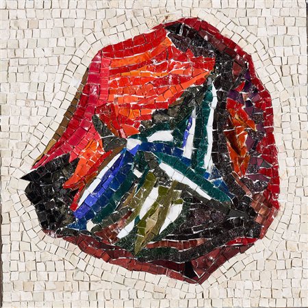 VASCO BENDINI, Lotto composto da cartone preparatorio e mosaico