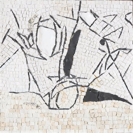 FRANCO GUERZONI, Lotto composto da cartone preparatorio e mosaico