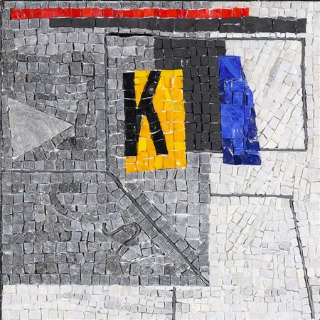 GIANFRANCO PARDI, Lotto composto da cartone preparatorio e mosaico