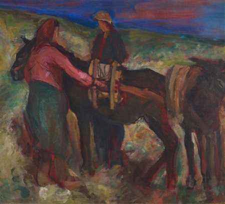 ERNESTO TRECCANI, Sulla terra (Studio)