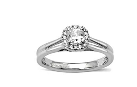 ANELLO IN ORO BIANCO CON DIAMANTI PER 0,3 CT - 417 LG