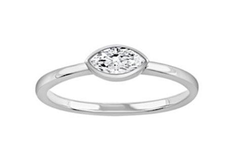 ANELLO IN ORO BIANCO CON DIAMANTI PER 0,25 CT - 431 LG