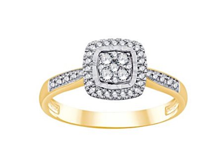 ANELLO IN ORO BIANCO E GIALLO 18K CON DIAMANTI PER 1,44 CT - 456 LG 18K