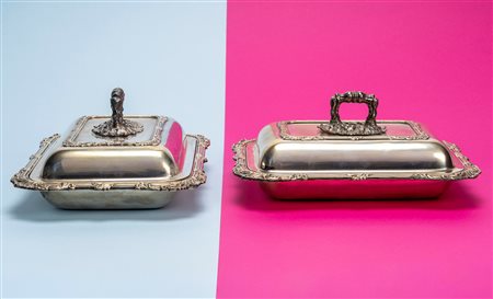 Coppia di legumiere "vittoriane"