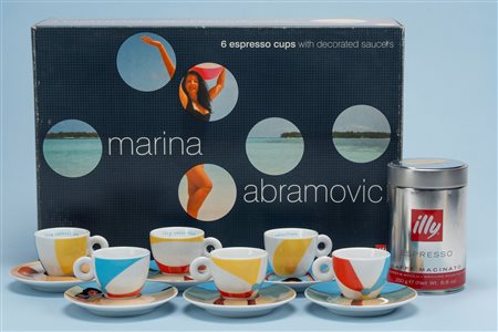 Marina Abramovic (Belgrado  1946)  - Rosenthal per illycaffè. Servizio da caffè in porcellana, Illy Collection – Artist's Cups, 2002
