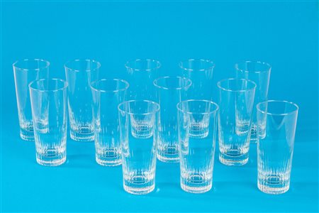 Servizio da 12 bicchieri da cocktail in vetro