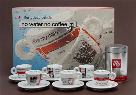 Maria Joao  Calisto - Servizio da caffè in porcellana, "No Water No Coffee" Artist's Cups, 2002