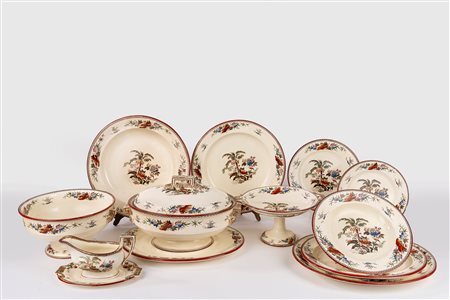 Servizio in maiolica Wedgwood "Wellesley Palm", fine secolo XIX - inizi secolo XX