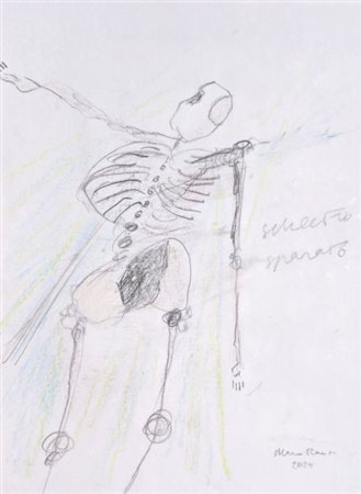 Mario Raciti “Scheletro sparato” 2025