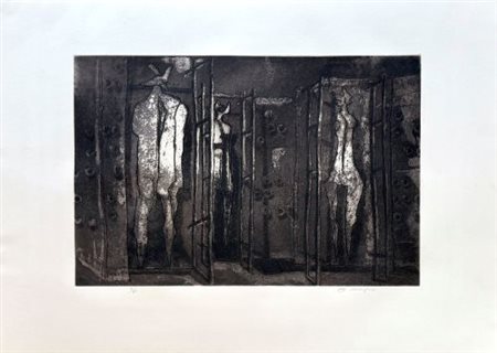 Luciano Minguzzi "Uomini" 1978