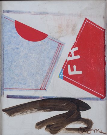 Antonio Del Donno (Italia, 1927 - 2021) 
Senza titolo 2012
olio e collage su tela 50 x 39,5 cm