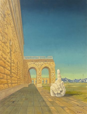 Jean Baptiste Henri  CRETS ( - 1926) 
Enigma 
olio su tela 65 x 50 cm