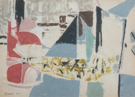 Marcello Avenali (1912 - 1981) 
Senza titolo 1958
tempera su carta 22 x 32 cm