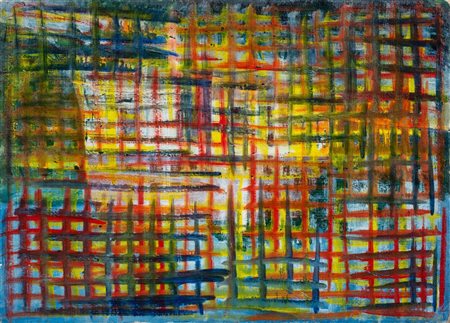  
Senza titolo anni '70 del XX secolo
acquerello su carta applicata su tela e cartoncino 33 x 46 cm