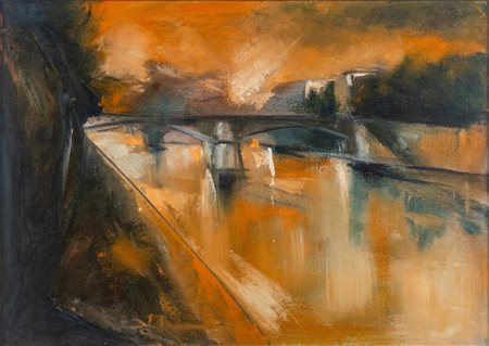  
Scorcio del fiume Tevere Seconda metà XX secolo
Olio su tela 50 x 70 cm
