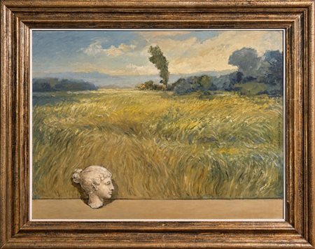 Giuliano Geleng (1949 - 2020) 
Senza titolo 
olio su compensato 60 x 80 cm