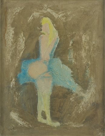 Giovanni Stradone (1911 - 1981) 
Ballerina 1965
olio su tela 45 x 35 cm