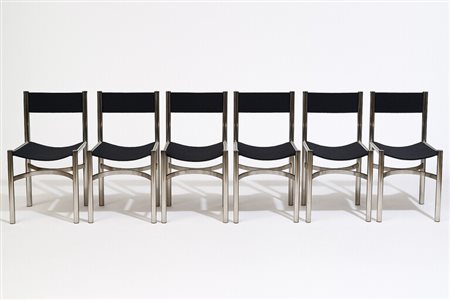  
Dada Industrial design - Sei sedie anni '70 del XX secolo
acciaio e tessuto 82 x 45 x 36 cm