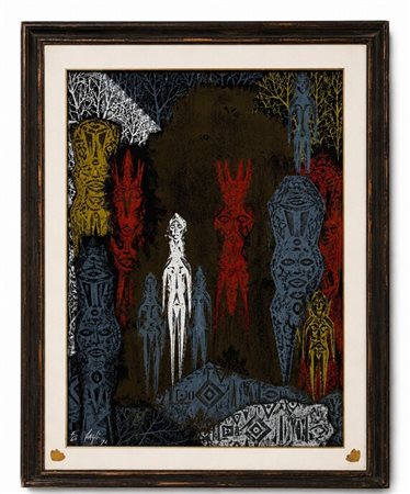 Corrado Cagli (1910 - 1976) 
Discesa nello Sceol 1974 
litografia 93 x 66 cm
