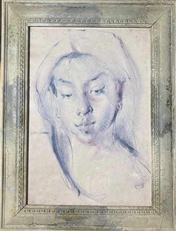 Antonio Blanco (1911 - 1999) 
Balinese Madonna 
litografia 41 x 28 cm