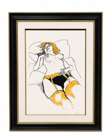 Renato Guttuso (1911 - 1987) 
Nudo femminile 
Litografia su carta 70 x 50 cm
