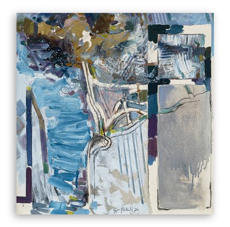 GIORGIO BELLANDI (1930-1976) - Studio. Paesaggio dalla finestra, 1970