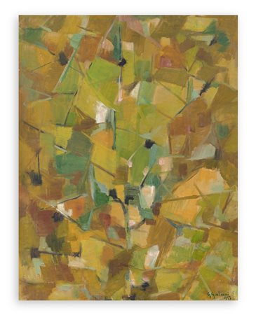 GIULIANO GIULIANI (RACHELE ZANCHI) (1901-1985) - La luce gioca con le foglie, 1957