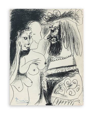 PABLO PICASSO (1881-1973) - Le vieux Roi, 1959