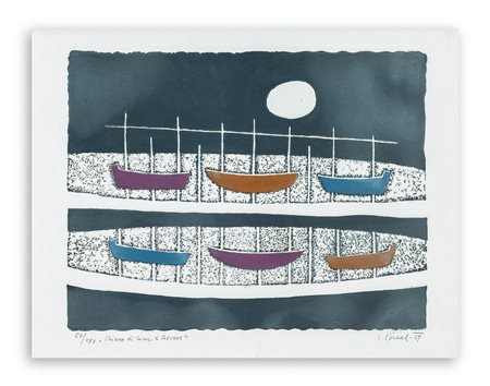 LUIGI SPACAL (1907-2000) - Chiaro di luna a Salvore, 1969