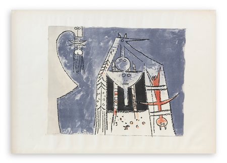 WIFREDO LAM (1902-1982) - Le vent du Sud, 1960