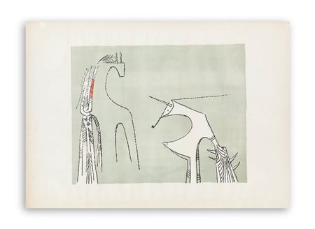 WIFREDO LAM (1902-1982) - Je te regarde, 1960